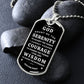Military necklace with Serenity Prayer for Him/Her