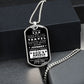 Prayer Military Tag Necklace Gift To My Son - Dog Tag Drive Safe, From Dad, From Mom, Christmas, Birthday, Graduation, Best Gift for Son