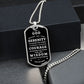 Military necklace with Serenity Prayer for Him/Her