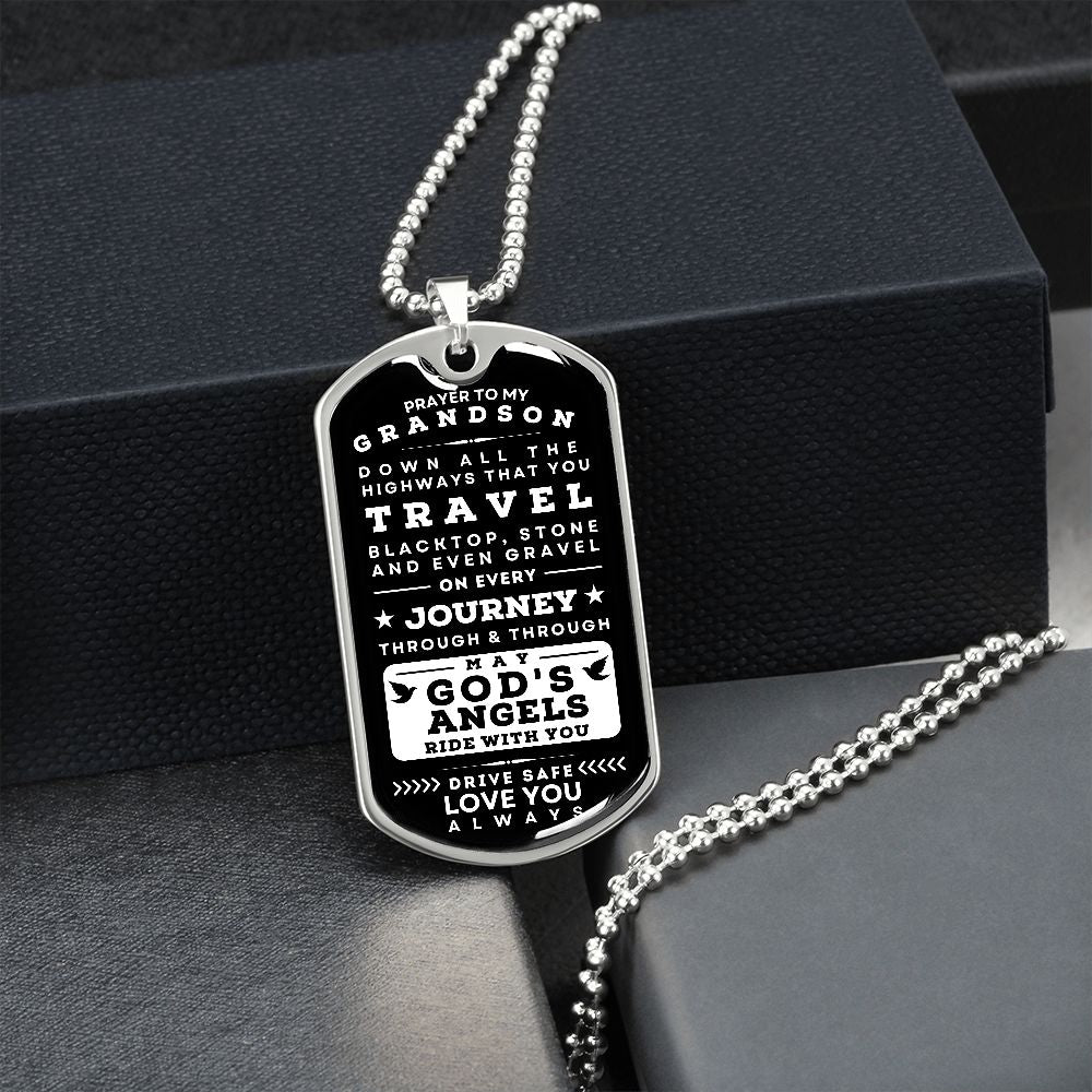 Military necklace with driver Prayer
