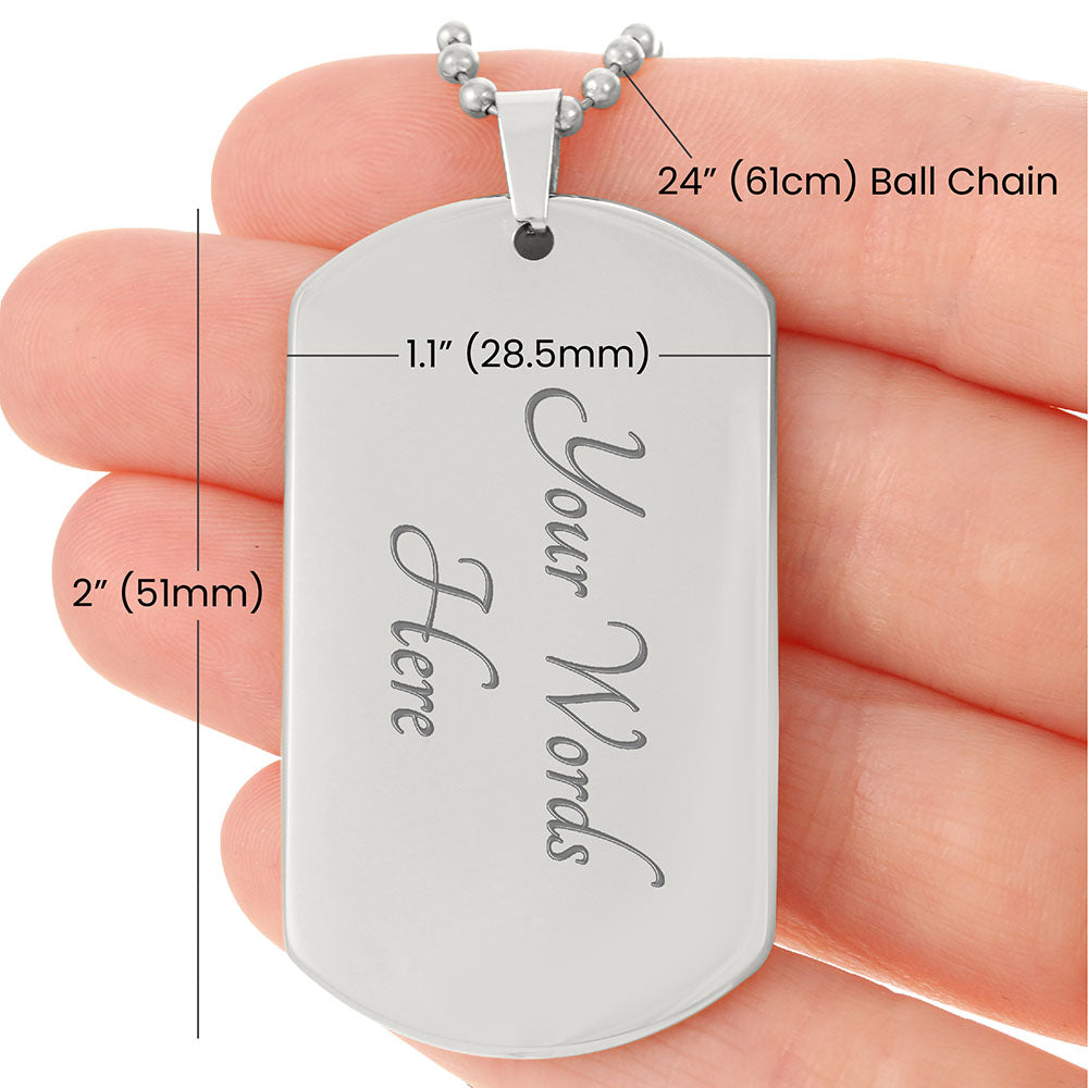 A Mi Esposo - Military Dog Tag Gift