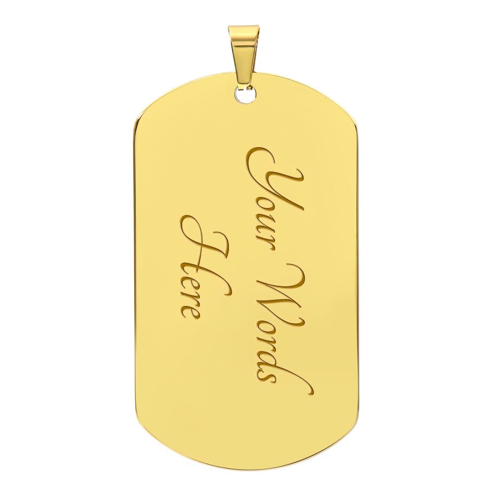 A Mi Esposo, Te Amo Para Siempre - Military Dog Tag Gift