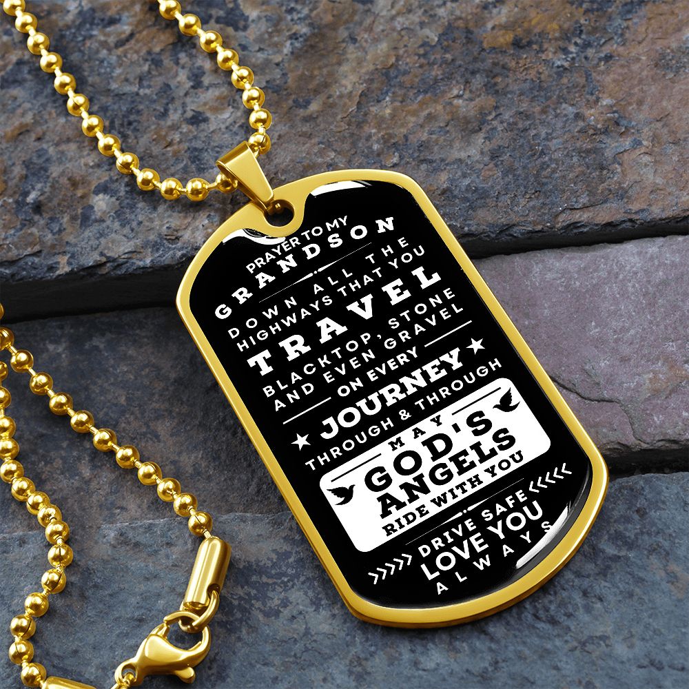 Military necklace with driver Prayer