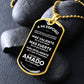 A Mi Esposo, Te Amo Para Siempre - Military Dog Tag Gift