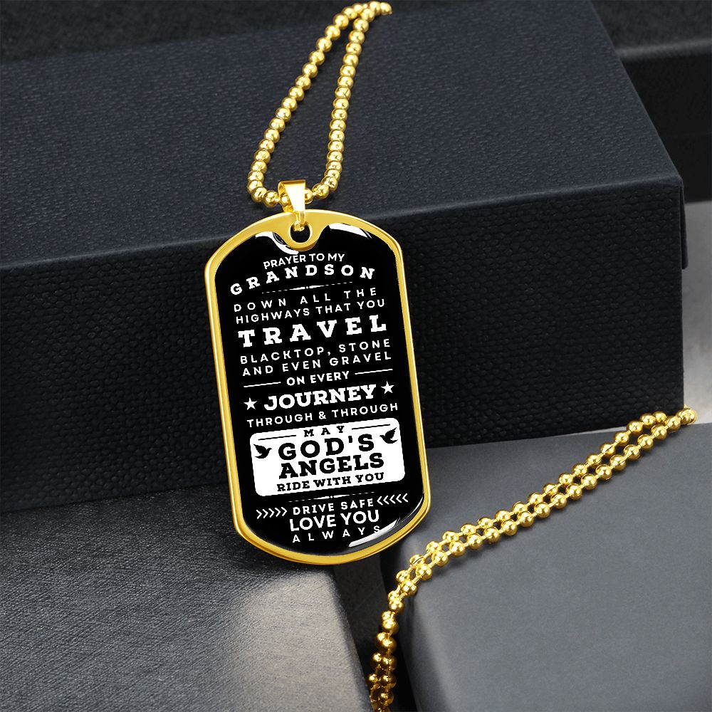 Military necklace with driver Prayer