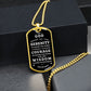 Military necklace with Serenity Prayer for Him/Her