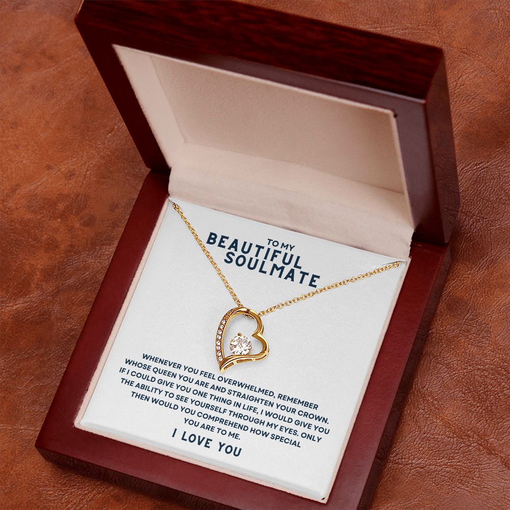 Gift To My Beautiful Soulmate | Forever Love Necklace