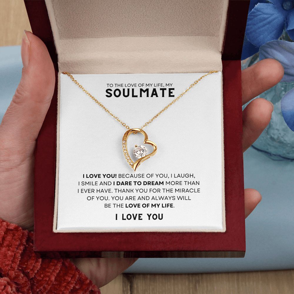 Gift To The Love Of My Life, My Soulmate | Forever Love Necklace