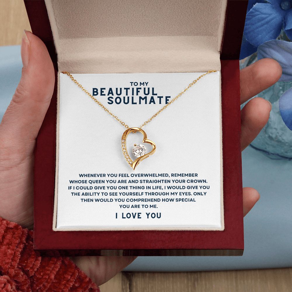 Gift To My Beautiful Soulmate | Forever Love Necklace