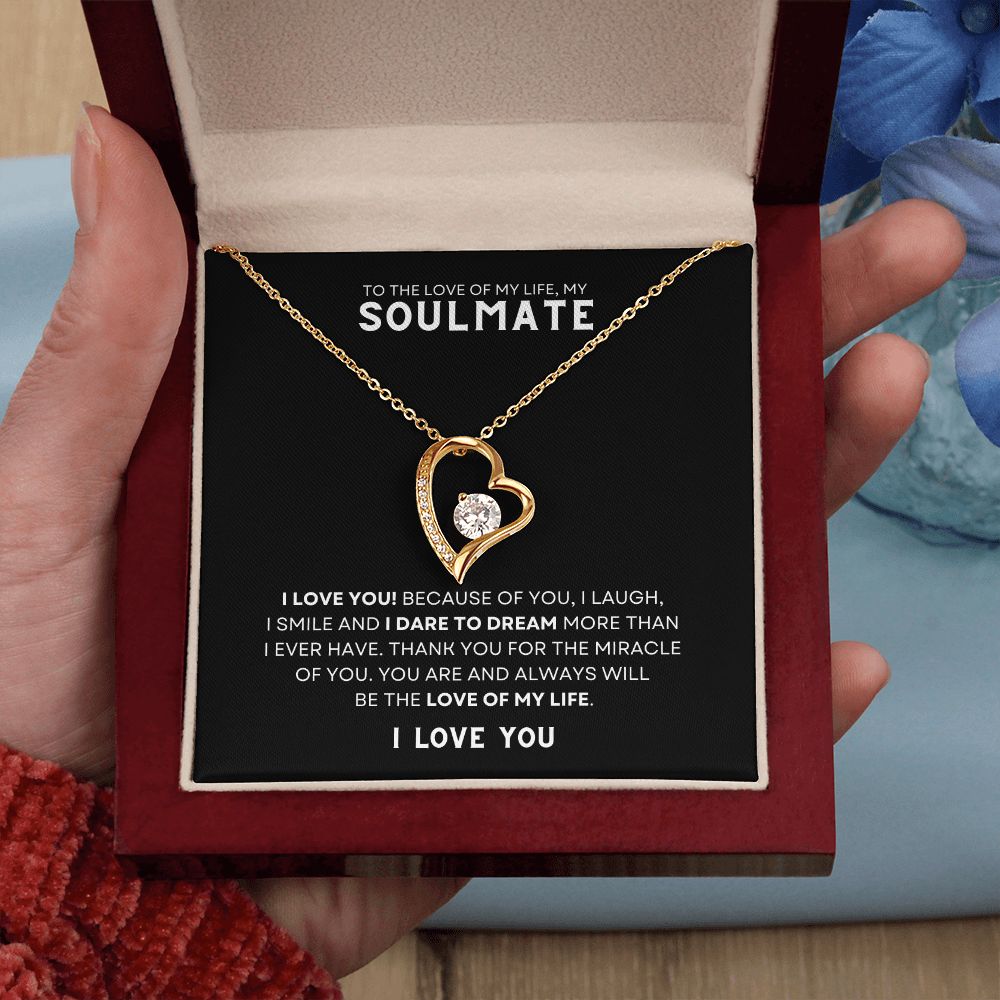 Gift To The Love Of My Life, My Soulmate | Forever Love Necklace