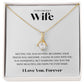 Gift To My Gorgeous Wife | Alluring Beauty Necklace