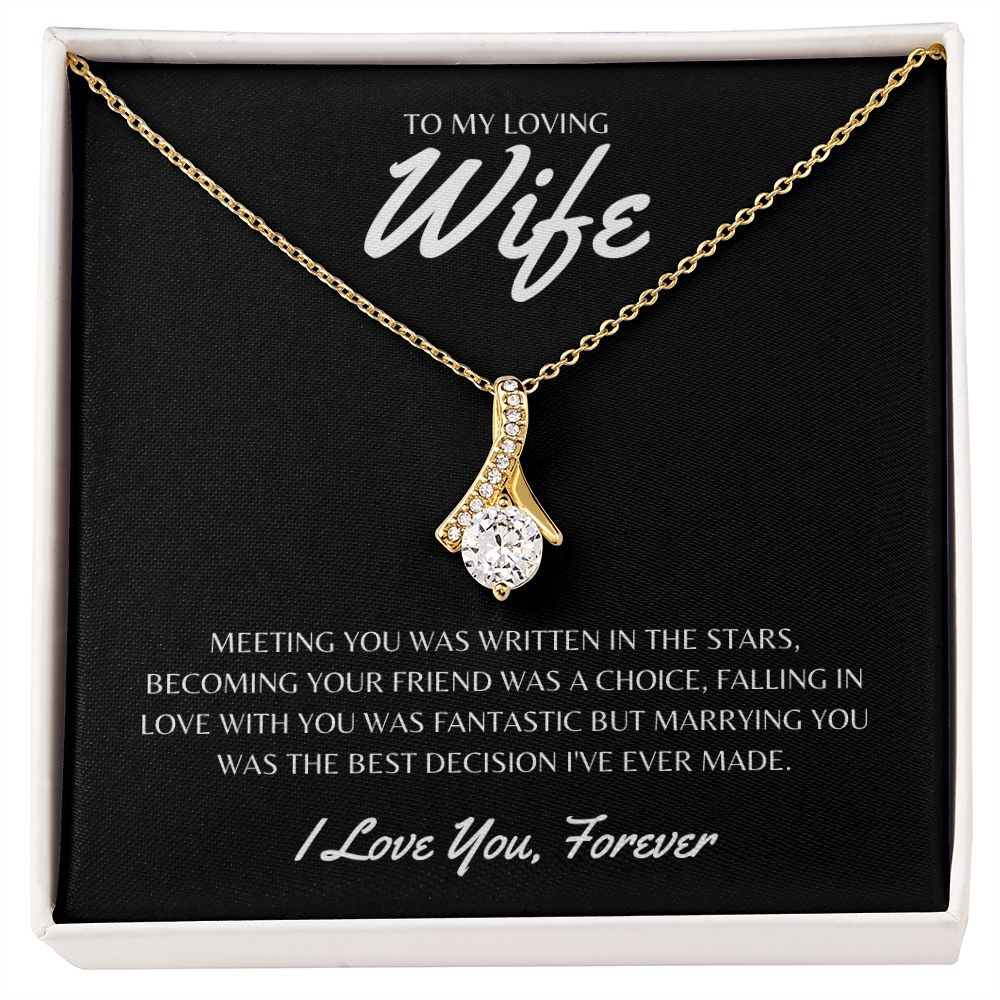 Gift To My Loving Wife | Alluring Beauty Necklace