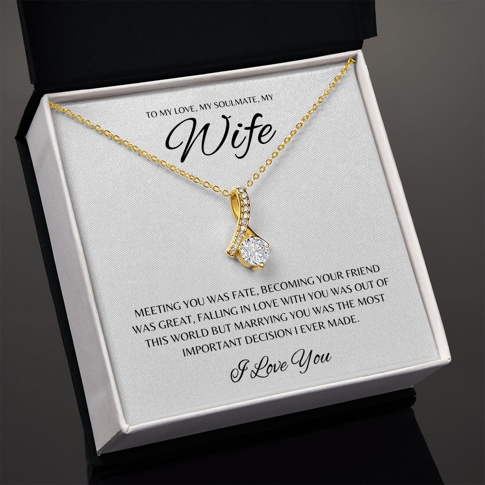 Gift To My Love, My Soulmate, My Wife | Alluring Beauty Necklace