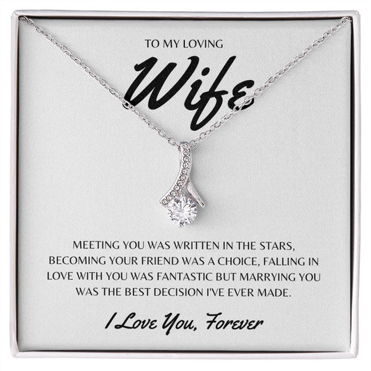 Gift To My Loving Wife | Alluring Beauty Necklace