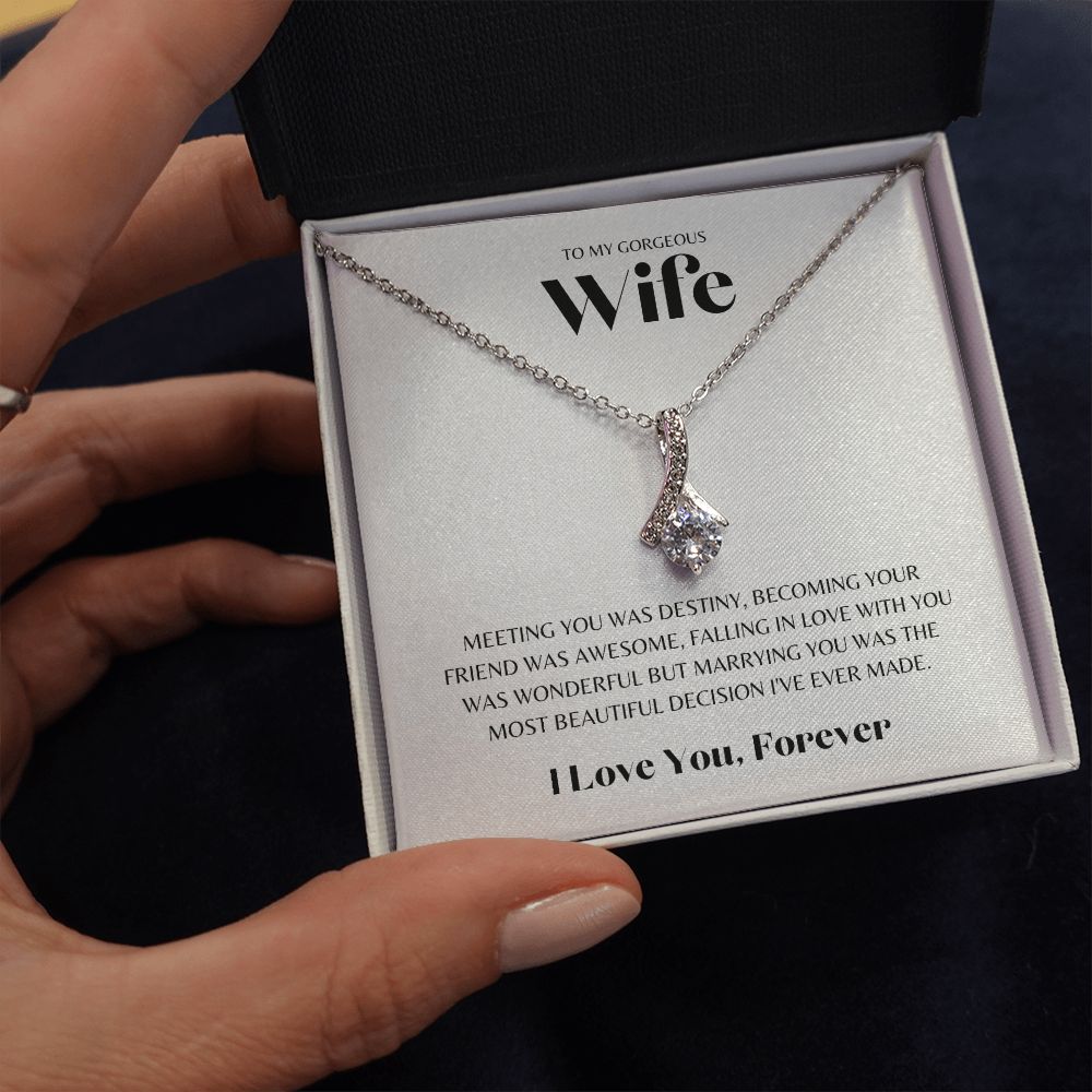 Gift To My Gorgeous Wife | Alluring Beauty Necklace