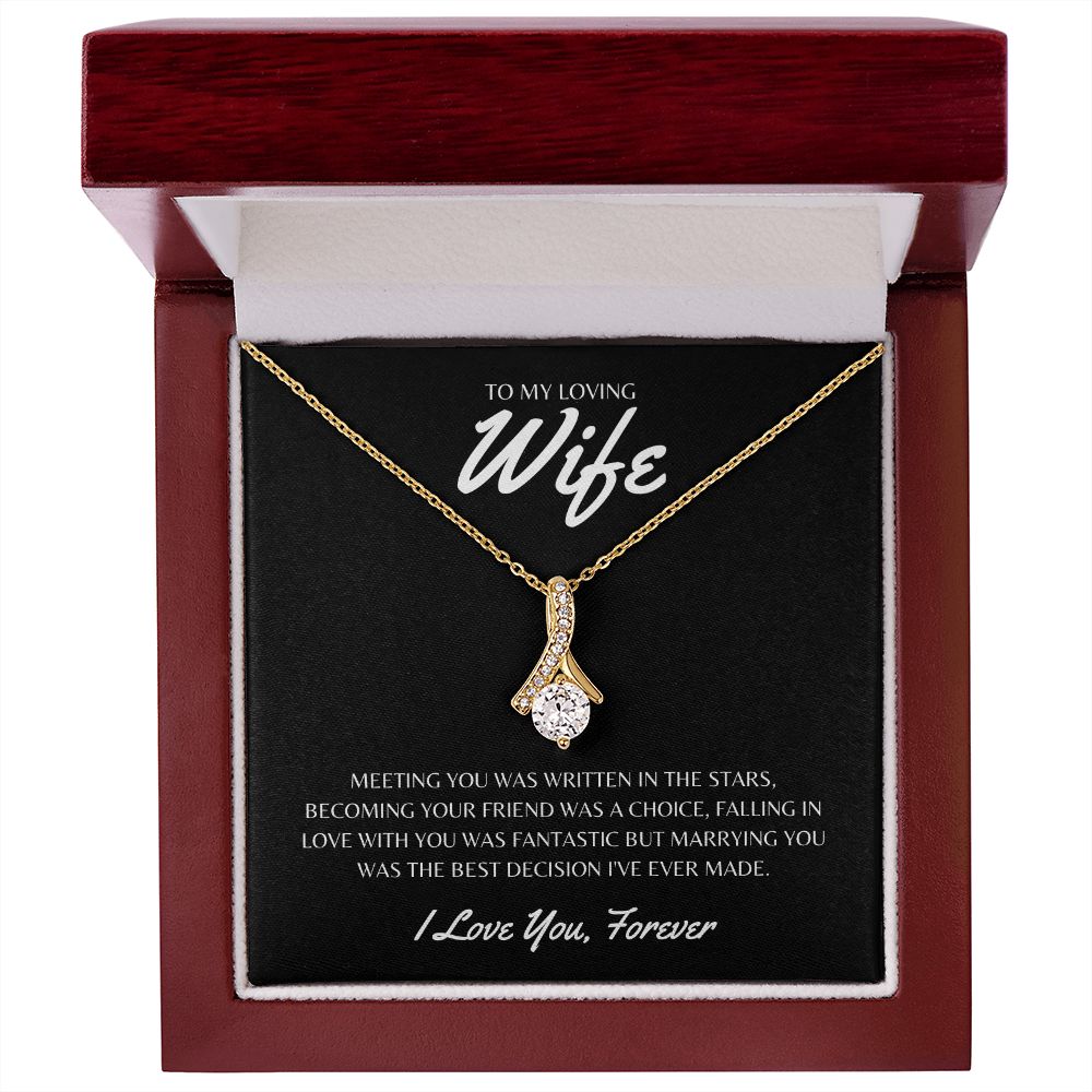 Gift To My Loving Wife | Alluring Beauty Necklace
