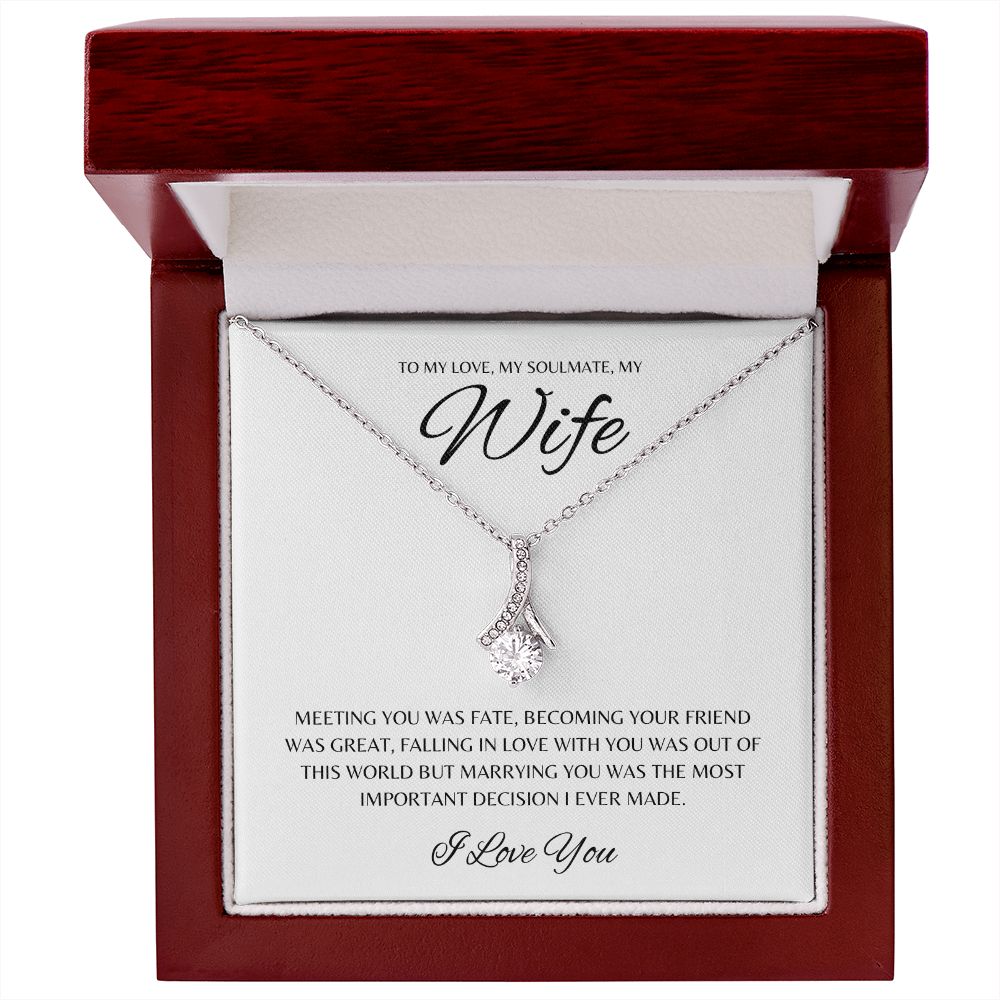 Gift To My Love, My Soulmate, My Wife | Alluring Beauty Necklace