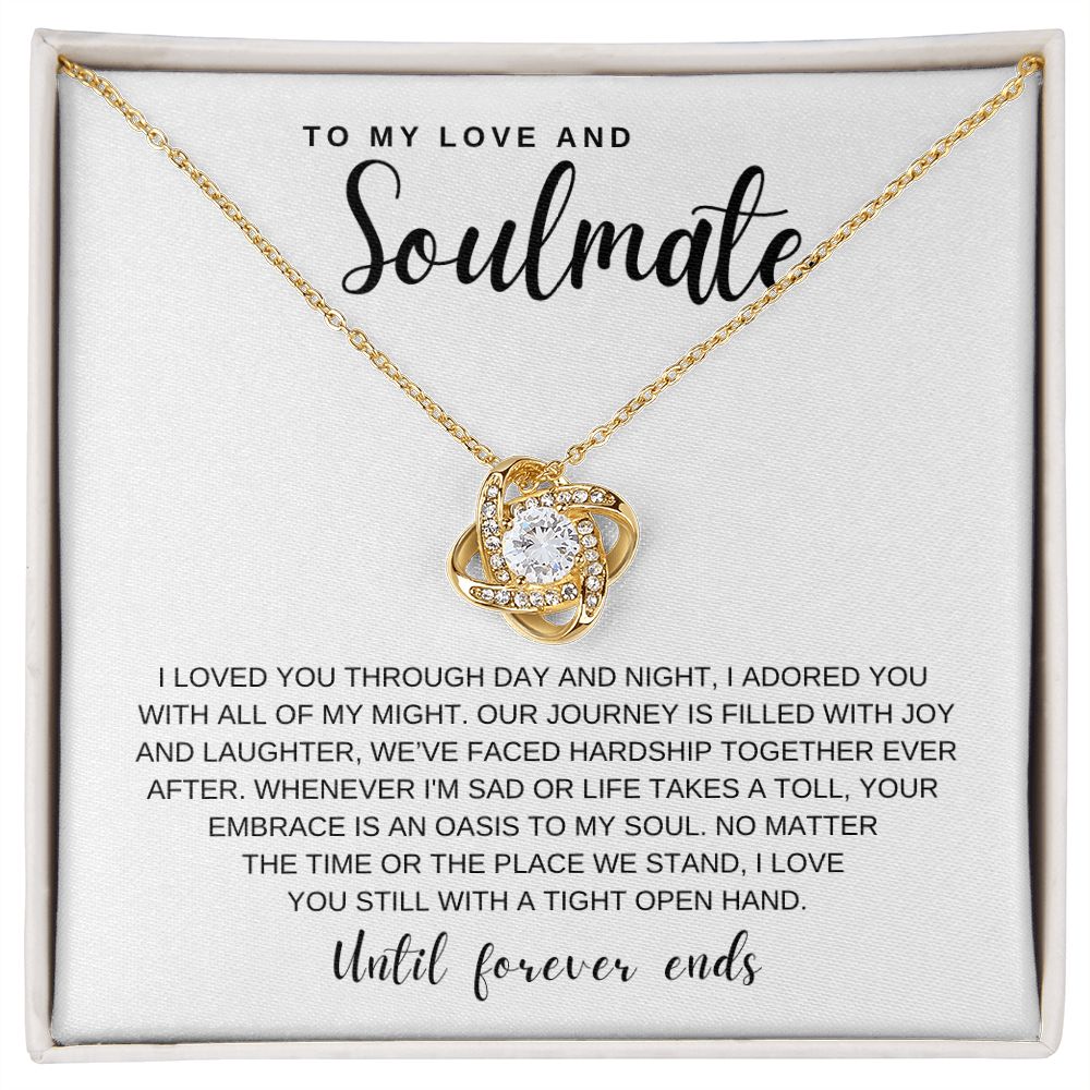 Gift To My Love and Soulmate | Love Knot Necklace