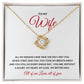 Valentines_wife red Gift To my Wife | Love Knot Necklace