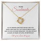 Love Knot Necklace To My Soulmate