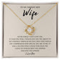 Gift to my Smokin' Hot Wife | Love Knot Necklace