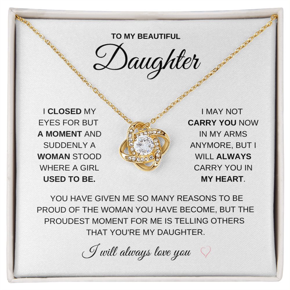 Gift for Daughter | Love Knot Necklace