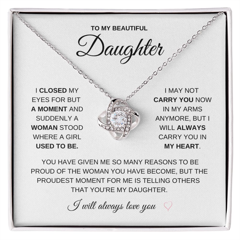 Gift for Daughter | Love Knot Necklace