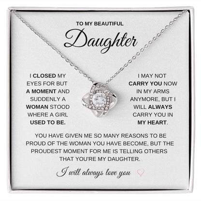 Gift for Daughter | Love Knot Necklace