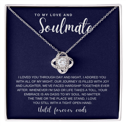 Gift to My Love and Soulmate | Love Knot Necklace