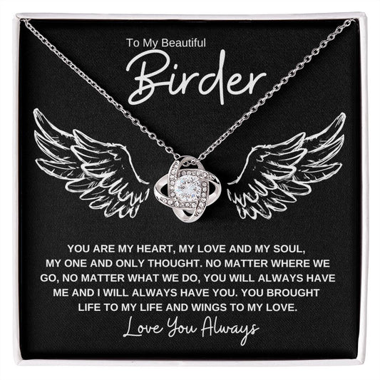 Gift To My Beautiful Birder | Wings | Necklace | LK
