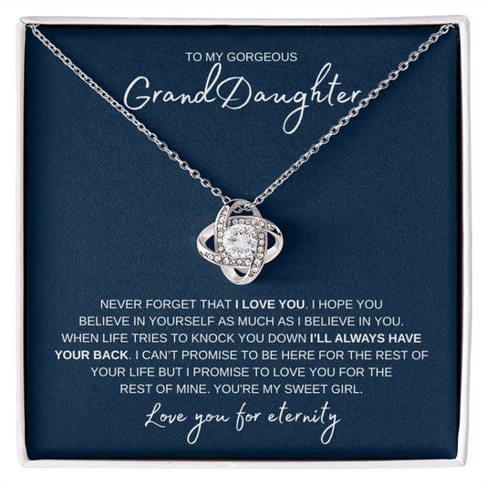 Necklace Love Knot | Gift for Granddaughter