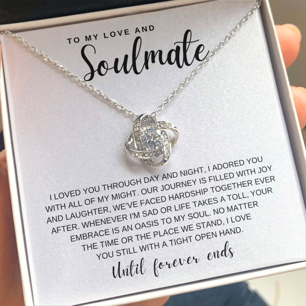Gift To My Love and Soulmate | Love Knot Necklace
