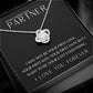 Gift To My Smokin' Hot Partner | Love Knot Necklace