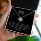 Gift To My Wife, The Love Of My Life | Love Knot Necklace