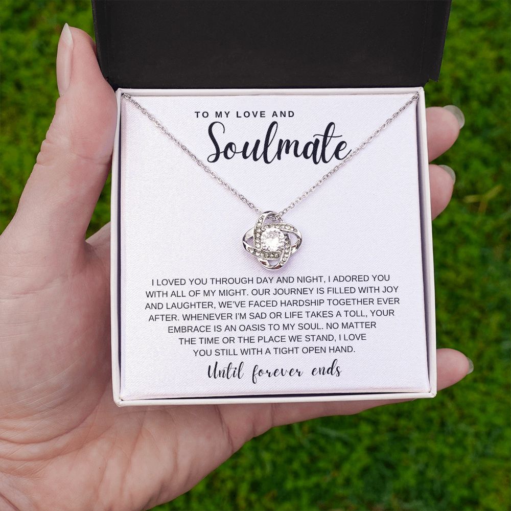 Gift To My Love and Soulmate | Love Knot Necklace