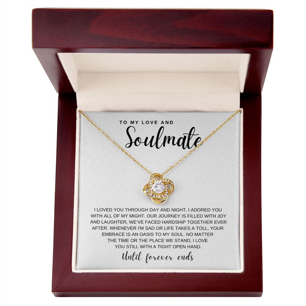 Gift To My Love and Soulmate | Love Knot Necklace