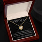 Gift To My Smokin' Hot Partner | Love Knot Necklace