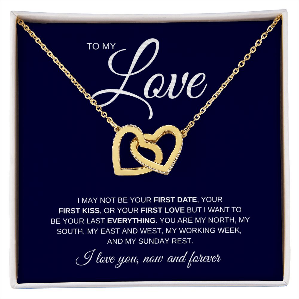 Necklace for My Love | Gift | Interlocking Hearts