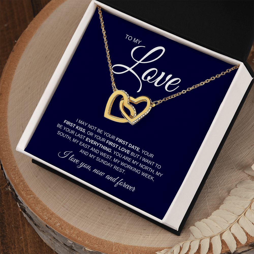 Necklace for My Love | Gift | Interlocking Hearts