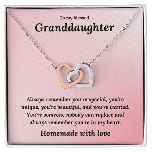 Gift for Granddaughter | Interlocking Hearts Necklace