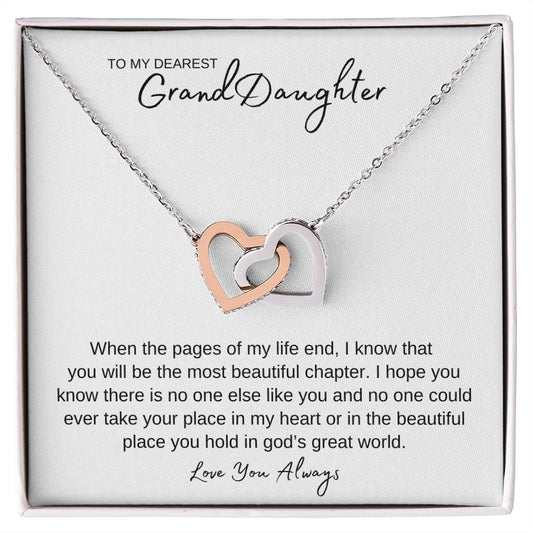 Necklace Interlocking Hearts | Gift to Granddaughter