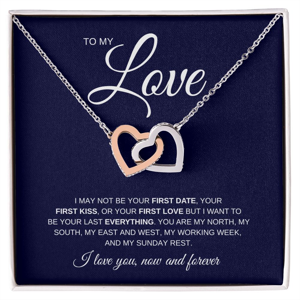 Necklace for My Love | Gift | Interlocking Hearts