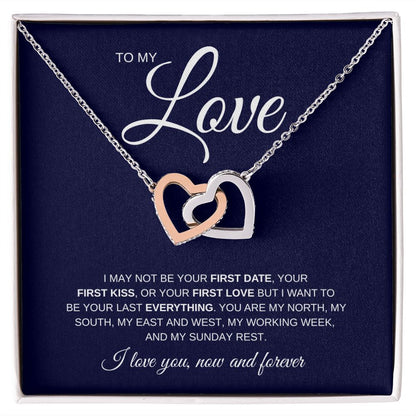 Necklace for My Love | Gift | Interlocking Hearts