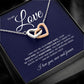 Necklace for My Love | Gift | Interlocking Hearts