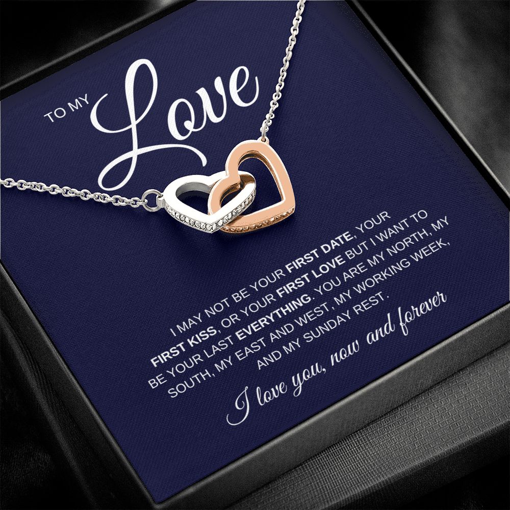 Necklace for My Love | Gift | Interlocking Hearts