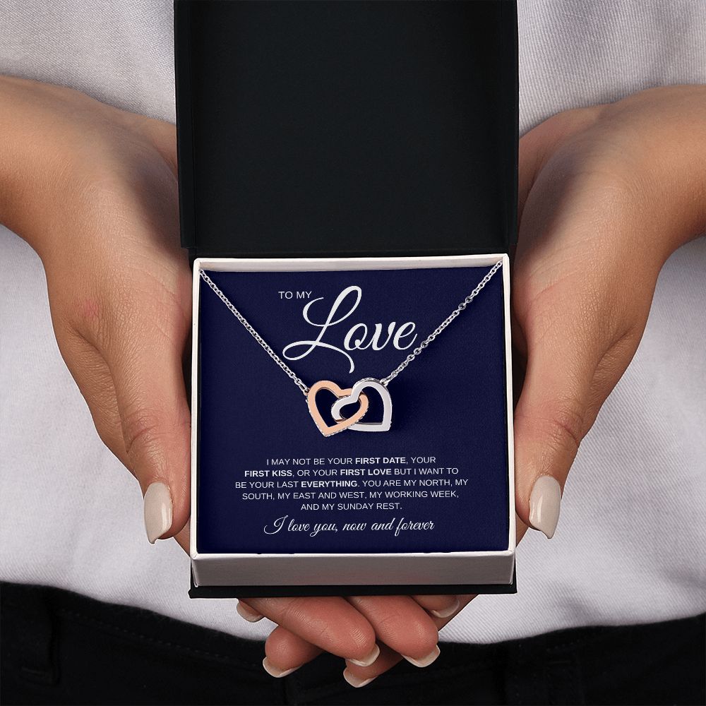 Necklace for My Love | Gift | Interlocking Hearts