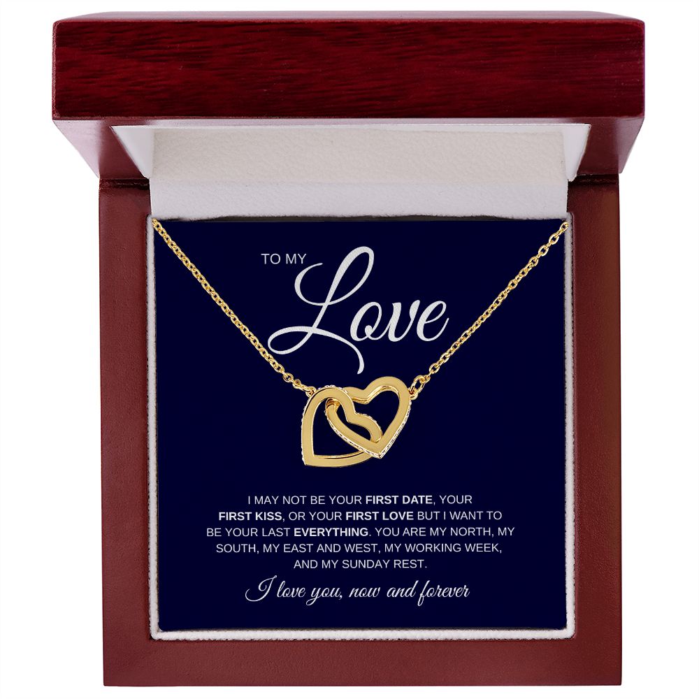 Necklace for My Love | Gift | Interlocking Hearts