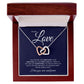 Necklace for My Love | Gift | Interlocking Hearts