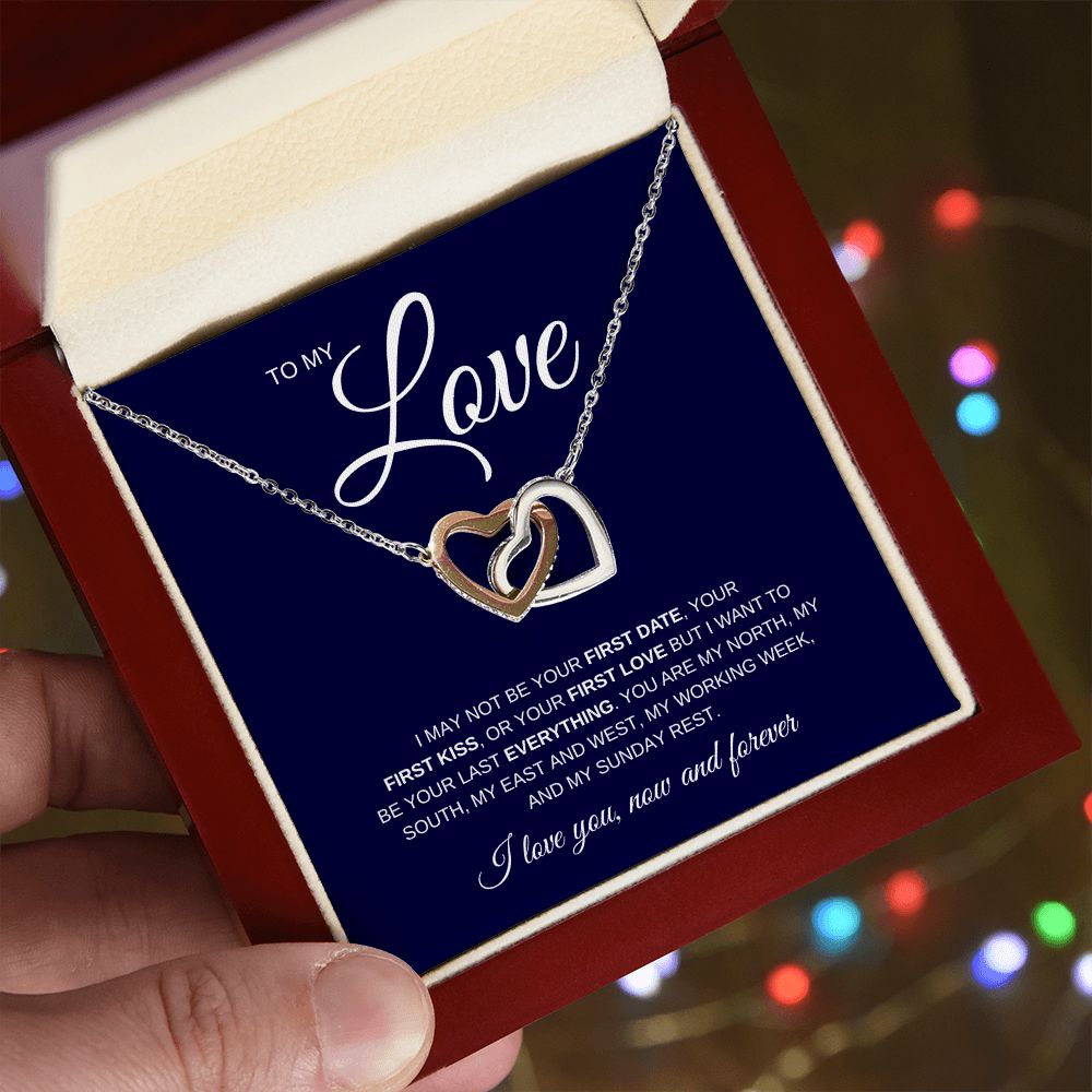 Necklace for My Love | Gift | Interlocking Hearts