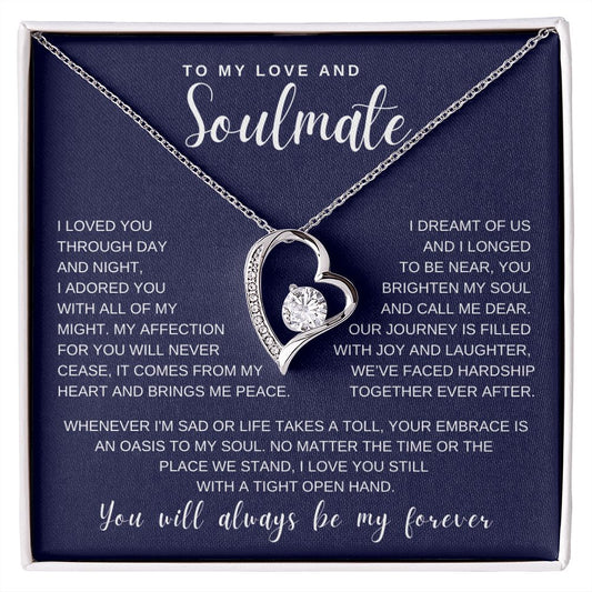 Gift To My Love and Soulmate | Forever Love Necklace